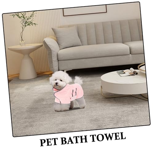 VICASKY Super Absorbent Quick Drying Dog Bathrobe Towel Fast Dry PET Towel for Dogs Cats Comfortable Microfiber Robe for Bathing and Swimming