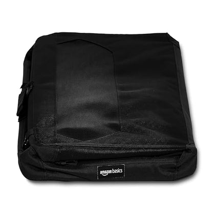 Amazon Basics Portable Soft Pet Dog Crate Carrier Kennel with Mesh Windows, Foldable, 30 x 21 x 21 inches, Black - color: BLACK, size: 30.0"L x 21.0"W x 21.0"H