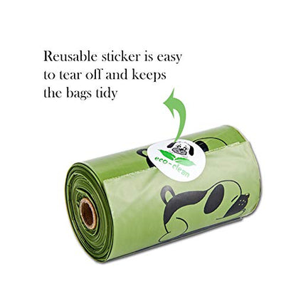 ECO-CLEAN Poop Bags Biodegradable, 16 Rolls/240 Bags, Dog Waste Bags, Unscented, Leak-Proof, Easy Tear- Off - color: 16 Rolls/240 Bags