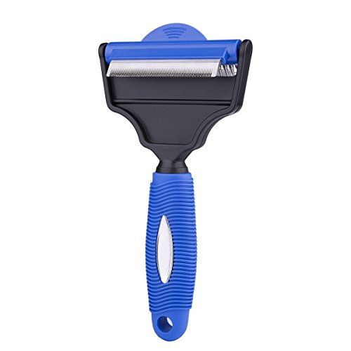 The Desheddinator - Versatile Grooming Tool: Undercoat Rake for Dogs, Cats, and Horses, Deshedding Brush and Comb for Pet Grooming