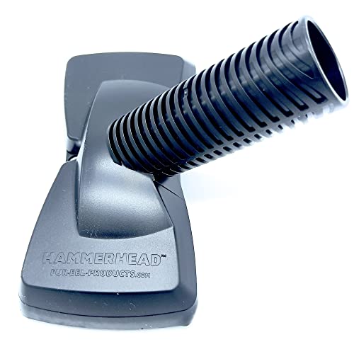 Buff Brite Fur-EEL Hammerhead Pet Hair Remover | Vacuum Attachment for Cars, Stairs & Couches | Removes Sand, Lint & Pet Hair | Compatible with Most Brands - style: Hammerhead Attachment