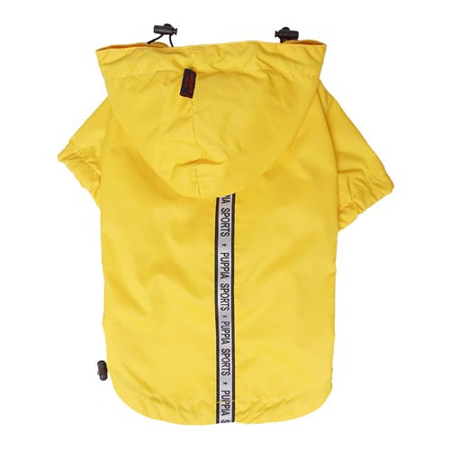 Puppia Base Jumper Dog Raincoat Waterproof Pet Rain Jacket with Reflective Safety Strips Lightweight High-Visibility with Leash Hole, Extra-Large, Yellow - color: Yellow, size: Extra-Large