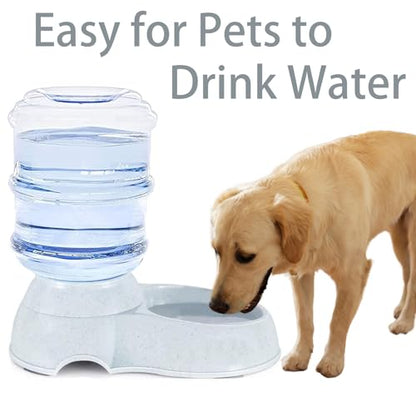 Pet Water Dispenser Station for Large Dogs and Cats,3 Gallon/11L Gravity Automatic Feeder, Cat Dog Water Fountain, Dog Water Bowl Dispenser,Large Breed Dog Drinking Fountain - size: 3 Gallon Water