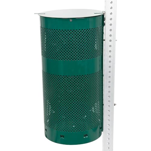 ZERO WASTE USA - The Sentry® Waste Can Gloss Green - 100% Rust-Free, Powder-Coated, Commercial-Grade Aluminum to Withstand Weather. 10-Year Warranty - color: Gloss Green