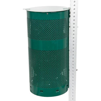 ZERO WASTE USA - The Sentry® Waste Can Gloss Green - 100% Rust-Free, Powder-Coated, Commercial-Grade Aluminum to Withstand Weather. 10-Year Warranty - color: Gloss Green