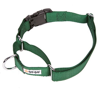 GOGO Pet Products 5/8-Inch Martingale Dog Collar, Small, Hunter Green - color: Hunter Green, size: Small (5/8" web width)