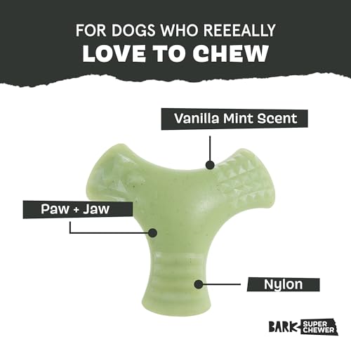 Barkbox Super Chewer Tough Dog Chew Toys for Aggressive Chewers, Dental Stimulating (Chopper - Large) - color: Chopper - Large, size: Medium/Large