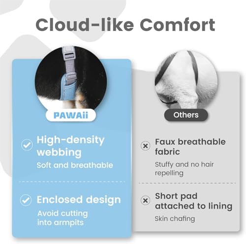 Pawaii No Pull Dog Harness with Pet ID Tag,Reflective Strips No Choke Front O Ring Breathable Mesh Adjustable Soft Padded Pet Vest with Easy Control Handle for Small Dogs | Built for safer walks with a QR Pet ID Tag, front no pull clip, reflective trim, c