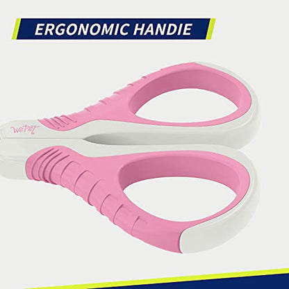 WePet Pet Nail Clippers U07.1, Professional Claw Trimmer, Bended Scissor Special for Cats, Kittens, Dogs, Puppies, Small Animals, White/Thulian Pink - color: #03 White/Thulian Pink