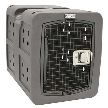 dakota283 Medium Kennel -Frame Door- Dark Granite - color: Dark Granite, size: Medium