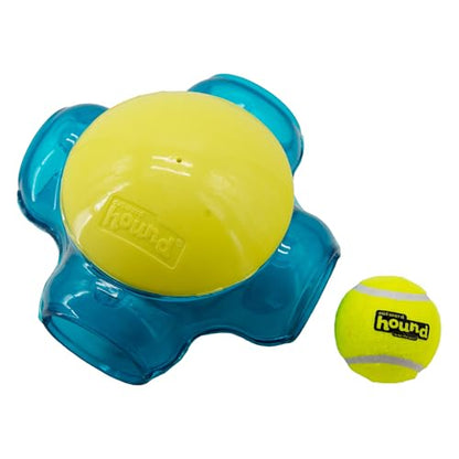 Outward Hound Tennis Maze Craze Interactive Squeaky Dog Toy, Blue - color: Blue Tennis Maze Craze, size: One-Size, style: Single