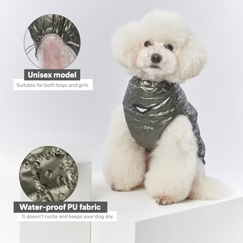 Adjustable Waterproof Dog Winter Coat with Reflective Strips, Insulated Fleece Lined Harness Hole Jacket for Cold Weather & Snow (Gray, XX-Large) - color: Gray, size: XXL:Chest 22'' , Length: 15.7''