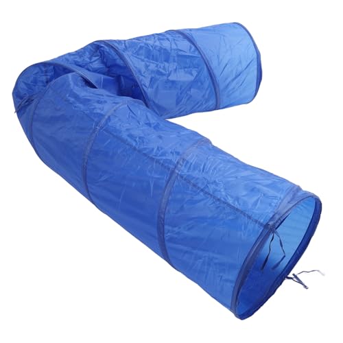 GOWENIC Dog Agility Tunnel, Foldable Pet Training Tunnel with Carry Bag, Skills Exercise for Outdoor Play, Dog Agility Training Equipment
