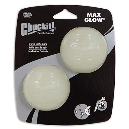 Chuckit! Sport Dog Ball Launcher and Glow in The Dark Balls Bundle for Dogs 20-60 lbs