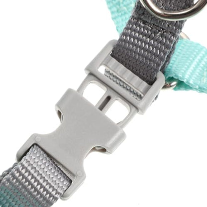 jojofuny Adjustable Escape Proof Dog Harness with Dual D-Shaped Rings, Lightweight Green Medium Pet Harness for Walking and Outdoor Use