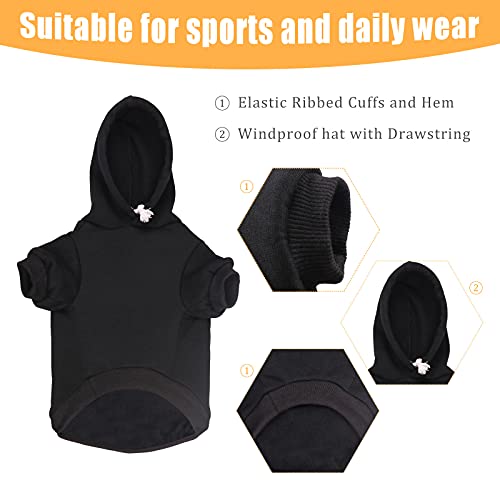 Dog Hoodie Security Dog Sweater Soft Brushed Fleece Clothes Hoodie Sweatshirt with Pocket for Small Medium Large Dogs (XX-Large) - size: XX-Large