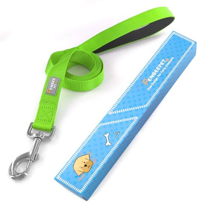 Basic Dog Leashes 6 FT Padded Handle Nylon Dogs Leashes for Small Dogs Green - color: Green, size: Small : 5/8" x 6 FT