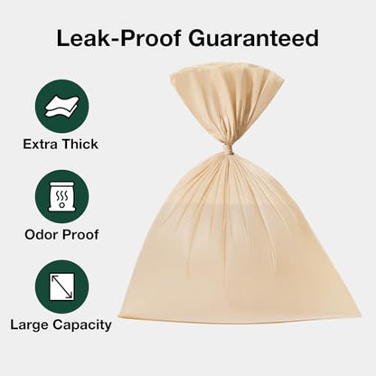 VETRESKA Dog Poop Bag with Dispenser, Leak Proof and Extra Thick Pet Waste Bags for Dog Walking and Cat Litter, Sandalwood & Almond Scented, 105 Count - size: 1 Count (Pack of 105), style: Santal Forest