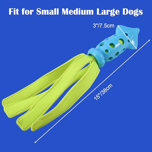 Squeaky Dog Toy NO Stuffing Water Toy Floating Octopus for Puppy Small Medium Dogs