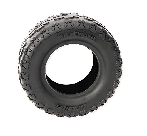 Mammoth TireBiterII – Natural Rubber Dog Toys for Extreme Chewers – Dog Toys for Extra Long Interactive Play – Aggressive Chewer Toys for Large - X-Large Dogs - X-Large 7” - size: X-Large 7", style: Tire