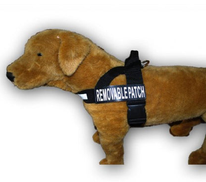 Doggie Stylz DO NOT PET Nylon Strap Service Dog Harness No Pull Guide Assistance Comes with 2 Reflective DO NOT PET Removable Patches. Please Measure Your Dog Before Ordering. - size: Large Fits Girth 26-33"