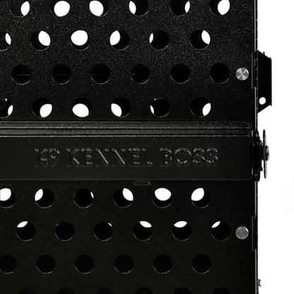 K9 Kennel Boss Aluminum Collapsible Dog Crate, Heavy Duty Folding Kennel - Medium-Long (Black) - color: Black, size: 40.6"L x 25.2"W x 28.9"H