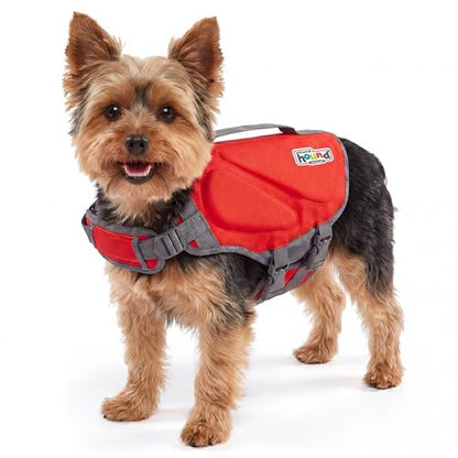 Outward Hound Dawson Swim Red Dog Life Jacket, XS - color: Red, size: X-Small (Chest Girth: 11"-15")