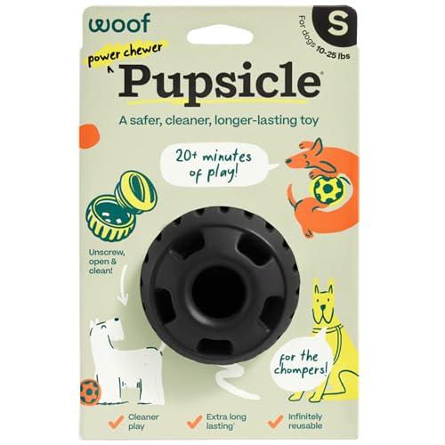 WOOF Power Chewer Pupsicle - Durable, Long-Lasting Dog Chew Toys for Aggressive Chewers - Keep Your Pup Busy - Easy to Clean - Toys for Small Dogs 10-25 lbs - size: Small