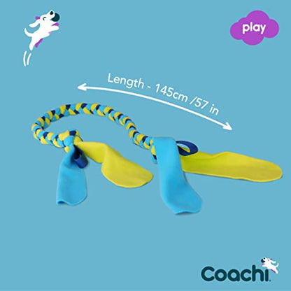 Coachi Tuggi Tug - Interactive Dog Toy for Tug of War & Play. Strong & Comfortable, Fun Reward Training, Great for Recall, Interrupting Biting & Chewing. Ideal for Agility and Suitable for Puppies - style: Tuggi Tug