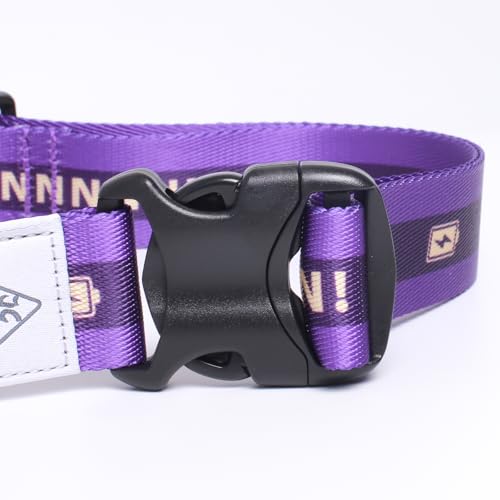 Hands Free Dog Leash, Heavy Duty with Waist Belt & Storage Pouch, Strong Pull Control, Two Handles Bungee for Running & Walking, Big & Medium Dogs, Purple - color: Purple