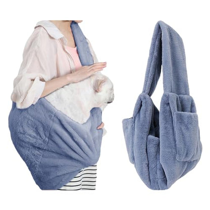 Cat Carrier Slings Soft Puppy Carrying Bag for Outdoor Travel Pet Boby Holder Hands Free for Small Dogs Kittens, Dark Grey - color: Dark Grey