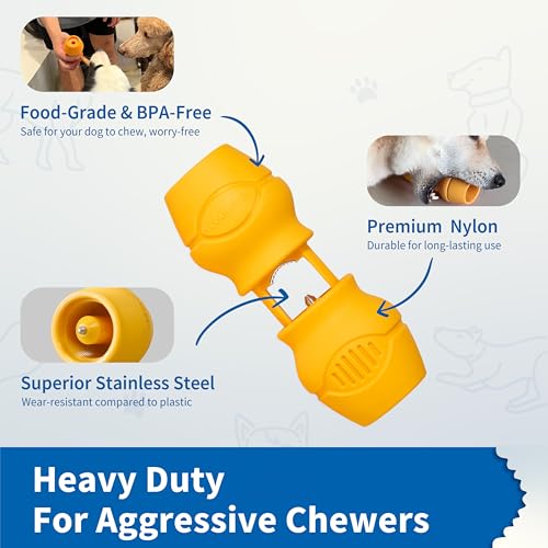 PetClan Chewise Bully Stick Holder, Improved Bully Sticks Holder, Ultimate Secure Heavy Duty, BPA-Free Safety Device to Prevent Choking, Fits Various Bully Sticks and Dog Sizes - color: Yellow, size: Small