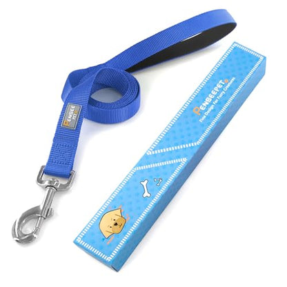 Basic Dog Leashes 6 FT Padded Handle Nylon Dogs Leashes for Small Dogs Blue - color: Blue, size: Small : 5/8" x 6 FT