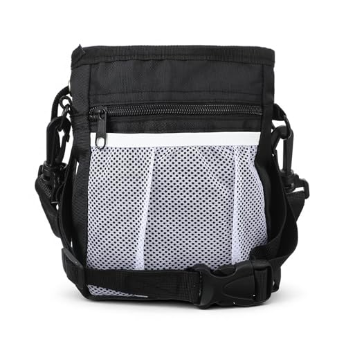 Dog Treat Training Pouch, Dog Treat Pouch Puppy Treats Pouches 3 Ways to Wear for Pet Training with Multiple Pockets Built-in Poop Bag Dispenser