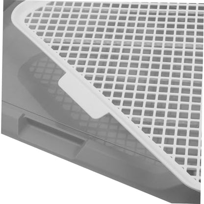 UKCOCO Splashproof Dog Potty Tray Indoor Durable Dog Toilet Easy Clean Multifunctional Pee and Poop Holder for Puppy Training and Housebreaking