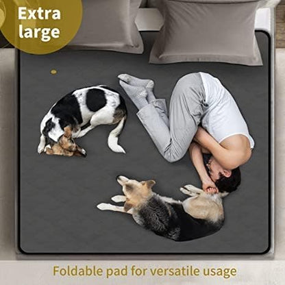 Washable Reusable Dog Pee Pads, 82"x102" Absorbent & Waterproof Puppy Training Pad for Crate, Playpen & Carpet, Large Potty Pads for Dogs, Cats & Small Pets - size: 1Pc 82x102 Inch