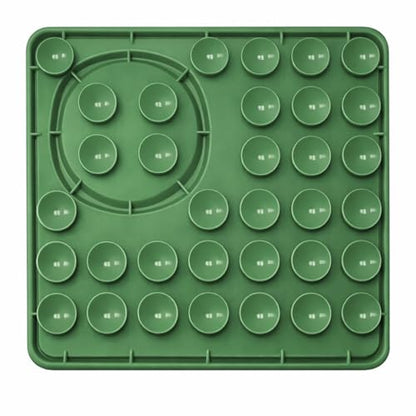 Hearth & Paw Silicone Lick Mat for Dogs, Sage Green | Slow Feeder & Enrichment Mat, Food-Grade 100% BPA-Free Silicone, Mental Stimulation, Better Digestions, Anxiety Relief - color: Sage Green