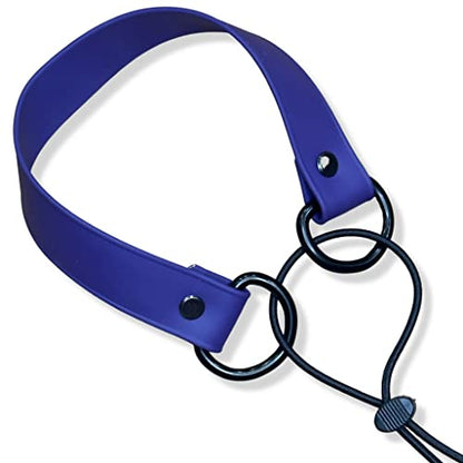 Waterproof E-Collar Replacement Strap Dog Collar for Invisible Fence/ecollar - Easy On Bungee - color: Sky Blue, size: 1" Wide