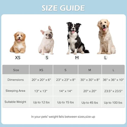 JOEJOY Donut Dog Bed Medium Size Dog, Cute Round Calming Pet Bed with Removable Washable Cover, Orthopedic Puppy Bed with Jacquard Shaggy Plush & Non Skid Bottom - color: Blue, size: M (30x30x8)