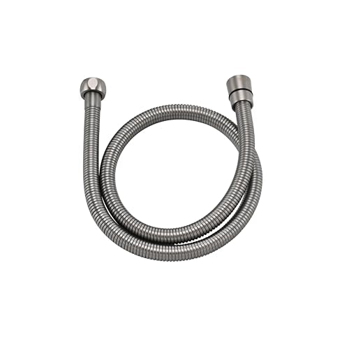 Shower Hose Extra Long 304 Stainless Steel Handheld Showerhead Hoses,Anti Winding Interface,With Brass Insert And Nut-durable ＆ Flexible Rv Shower Hose Replacement (Brushed Nickel, 39 Inches) - color: Brushed Nickel, size: 39 Inches