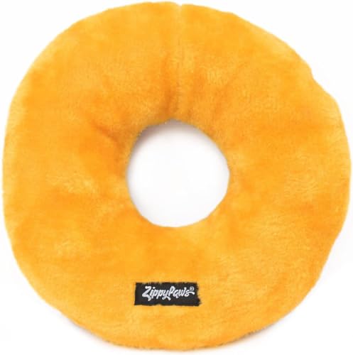 ZippyPaws - Original Donutz - No Stuffing, Squeaky Plush Dog Toy - Americana, Original Size (ZP1022)