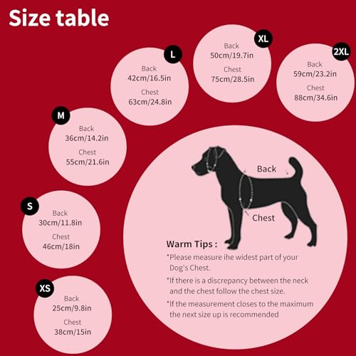 Dog Winter Coat, Warm Dog Jacket Reflective Adjustable Fleece Vest with Harness Built in, Windproof Pet Snow Jacket Snowsuit with Zipper for Small Medium Dogs, Red XS - color: Red, size: X-Small