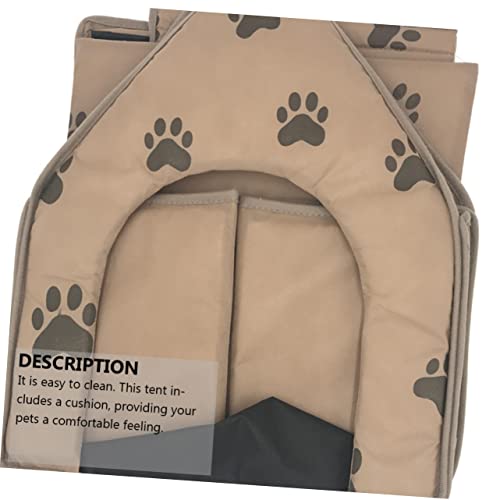 Portable Folding Pet Tent House Warm Mat Dog Shelter for Indoor and Outdoor Use for Dogs Cats and Pets Lightweight and Easy to Carry
