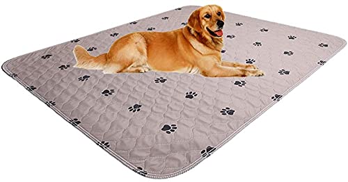 SincoPet Washable Dog Pee Pads with Puppy Grooming Gloves,Puppy Pads,Reusable Pet Training Pads,Large ,Waterproof Pet Pads for Dog Bed Mat,Super Absorbing Whelping Pads,24x36 Inch (Pack of 4) - size: 24x36 Inch (Pack of 4)