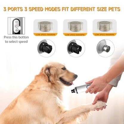 Silent Groom Pro, 2026 New Silent Pet Nail Grinder, Dog Silent Nail Grinder for Dogs Silent Dog Nail Trimmer, Rechargeable USB Charging Electric Pet Nail Grinder Nail File for Pet (#03) - color: #03