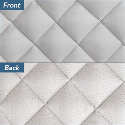 Magik & Kover Dog Crate Pad 2 Pack (36" x 23"), Soft Dog Crate Mat with Anti-Slip Bottom, Machine Washable Kennel Pad, Fits 36 Inch, Grey - size: 36 x 23 Inch