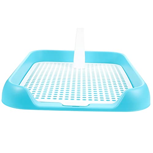 Healifty Indoor Dog Toilet Tray with Slip Mesh and Column Design for Puppy Training Household Pet Potty for Small to Dogs Easy