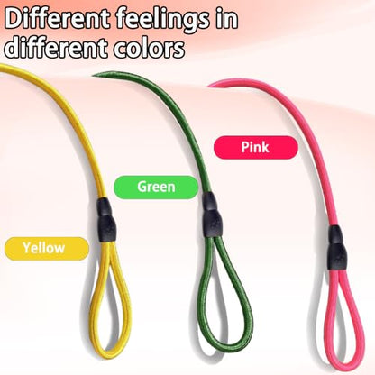 FOVRLZSE 3-Pack Adjustable No-Pull Dog Slip Leads 3 Colors (Yellow/Pink/Green) - Dogs' Fave Hues, Easy On/Off, No Collar Needed, Ideal for Training & Walking - color: Yellow, pink, green