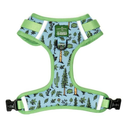 Lucy & Co. x Parks Project Feel the Earth Breath No-Pull Dog Harness, Adjustable Front Clip Harness with Comfort Padding, X-Large - color: Feel the Earth Breath, size: X-Large
