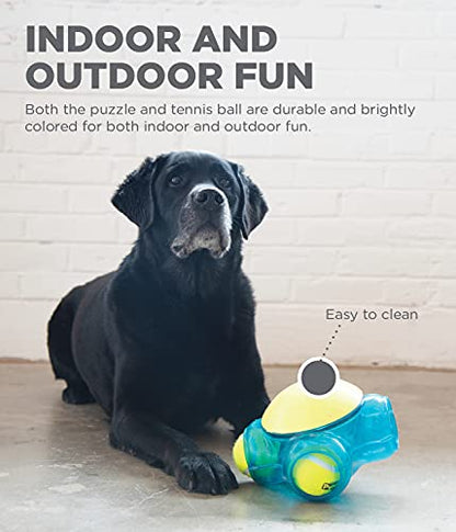 Outward Hound Tennis Maze Craze Interactive Squeaky Dog Toy, Blue - color: Blue Tennis Maze Craze, size: One-Size, style: Single